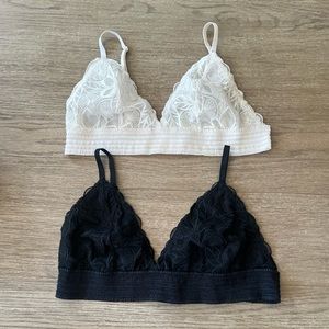 Aerie bundle of 2 lace bralettes